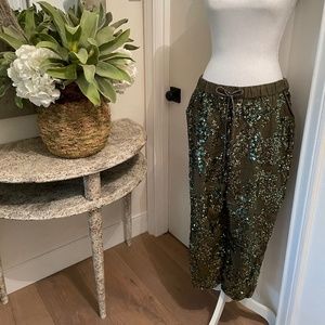 JCrew Collection Sequin Drawstring Pant
